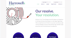 Desktop Screenshot of harrowells.co.uk